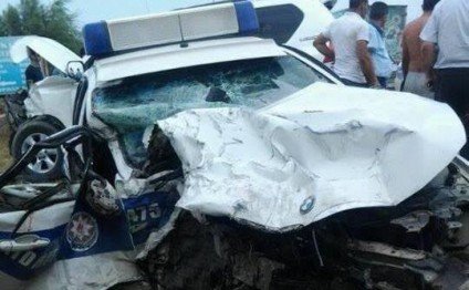 DYP avtomobili Sərxoş sürücü tərəfindən vuruldu