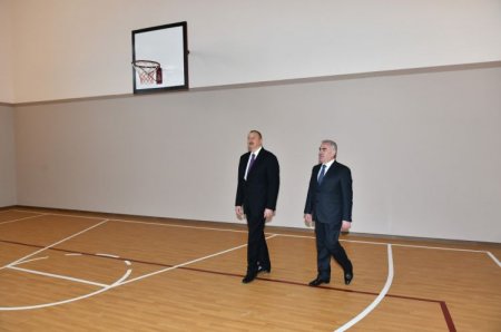 Prezident Naxçıvanda rus məktəbinin açılışında - FOTO