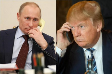 Trampla Putin arasında telefon danışığı başladı