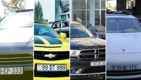 Azərbaycanlı məşhurların bahalı avtomobil nömrələri – FOTO