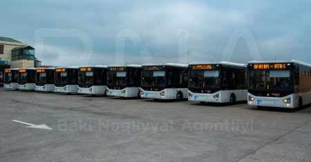 Gələn il paytaxta daha 350 yeni avtobus gətiriləcək- BNA -FOTOLAR