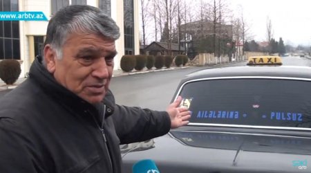 Şəhid ailələri üçün pulsuz taksi – Video