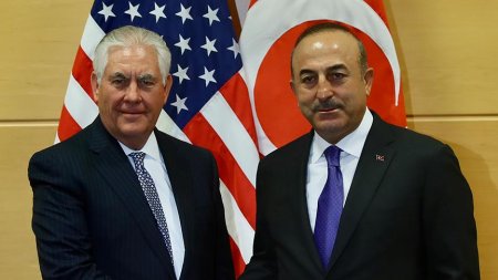 Çavuşoğlu Tillersonla görüşdü - Afrin müzakirəsi