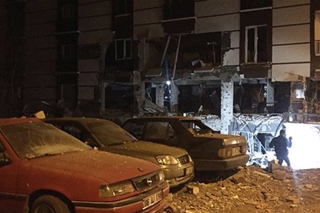 Türkiyədə bina partladı: 10 nəfər yaralandı
