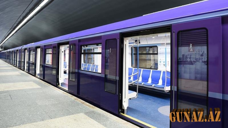 Bakıya yeni metro qatarı gətirilib