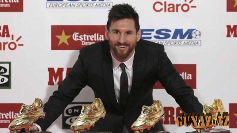 Messi 5-ci dəfə "Qızıl buts"un sahibi oldu