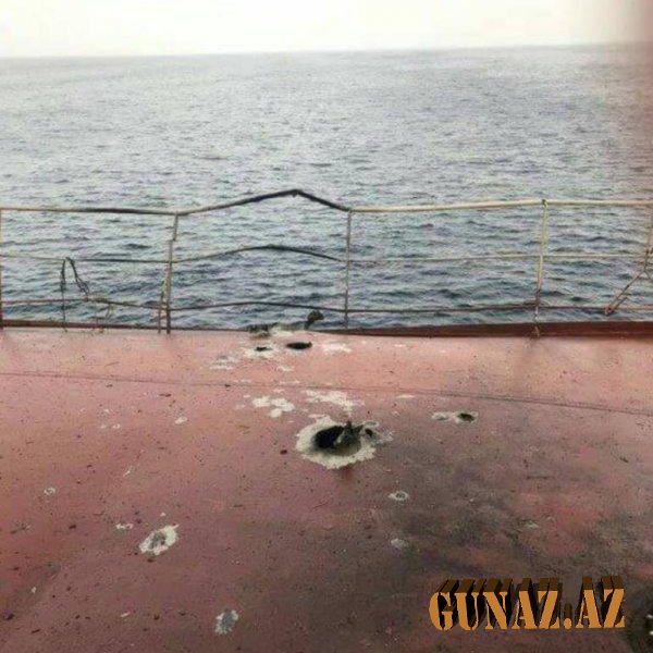 Türkiyə gəmisinə raketlə hücum edildi- FOTO
