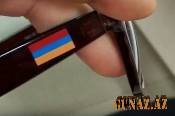 Bakıda üzərində Ermənistan bayrağı olan eynək satılır – VİDEO