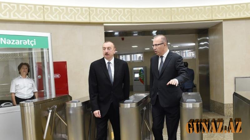 Prezident "Sahil” stansiyasının açılışında - FOTO