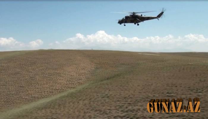 Naxçıvanda helikopter və qırıcılar havaya qaldırıldı - FOTOLAR
