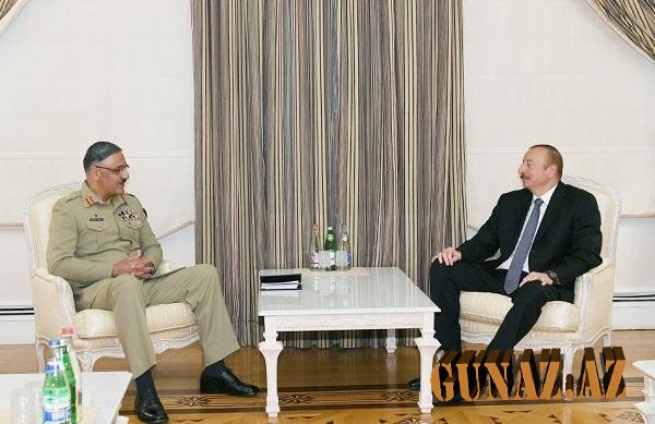 İlham Əliyev pakistanlı generalla görüşdü