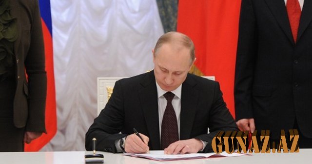 Putin Xəzərin statusuna dair Konvensiyanı imzaladı