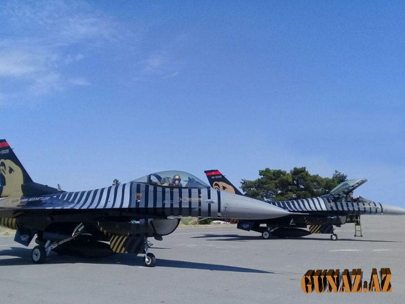 Türkiyənin F-16-ları Bakıda - FOTO