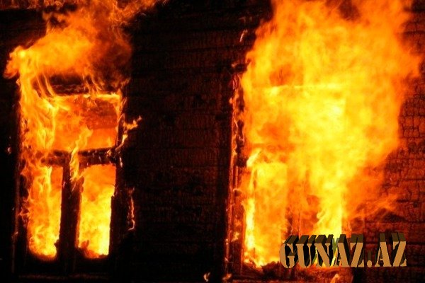 Xaçmazda 3 otaqlı ev yandı