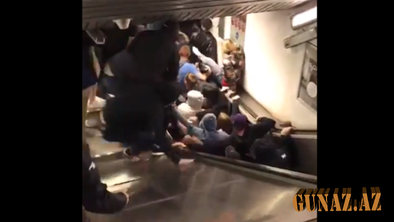 Metroda eskalator QIRILDI: 30 yaralı - QORXUNC GÖRÜNTÜLƏR - VİDEO (18+)