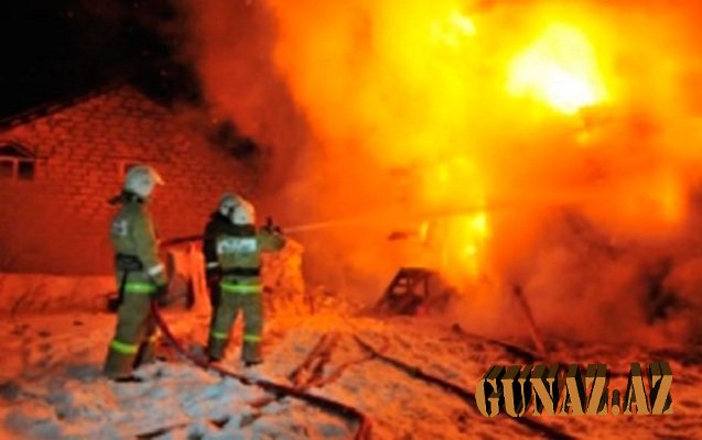 Bir evdə 6 nəfər yanaraq öldü