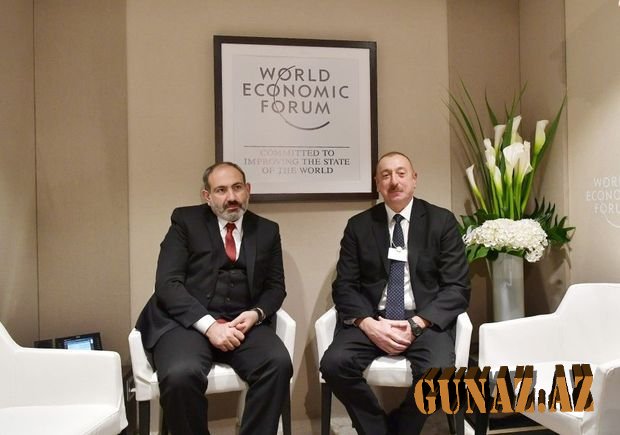 Davosda İlham Əliyevin Nikol Paşinyanla görüşü