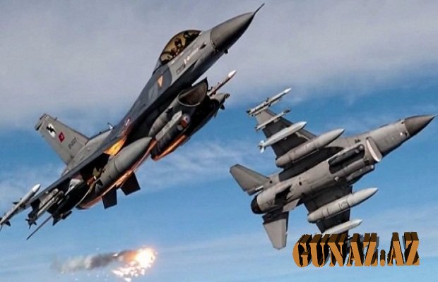 Türk qırıcıları düşərgələri bombaladı: 21 terrorçu öldü