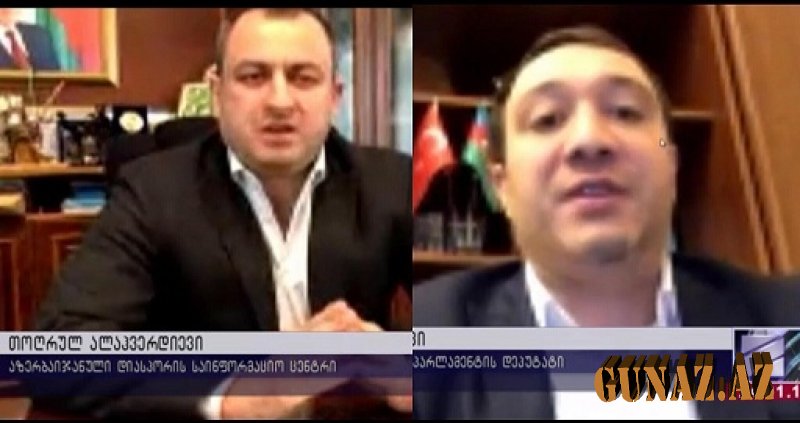 Adil Əliyev və Toğrul Allahverdili Rustavi-2 kanalında Gürcüstana etirazlarını bildirdilər-VİDEO