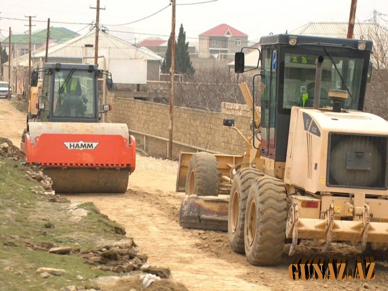 Sabunçu rayonu Savalan yaşayış massivinin yolları yenidən qurulur
