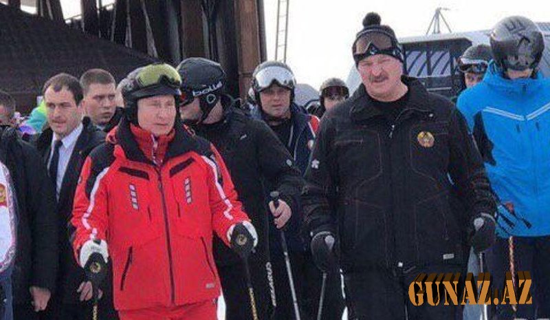 Putin və Lukaşenko xizəklə gəzintidə– FOTO