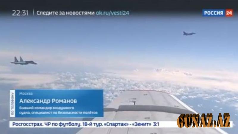 Rusiyanın "Su-27" tipli qırıcısı havaya qalxdı-ABŞ-ın...