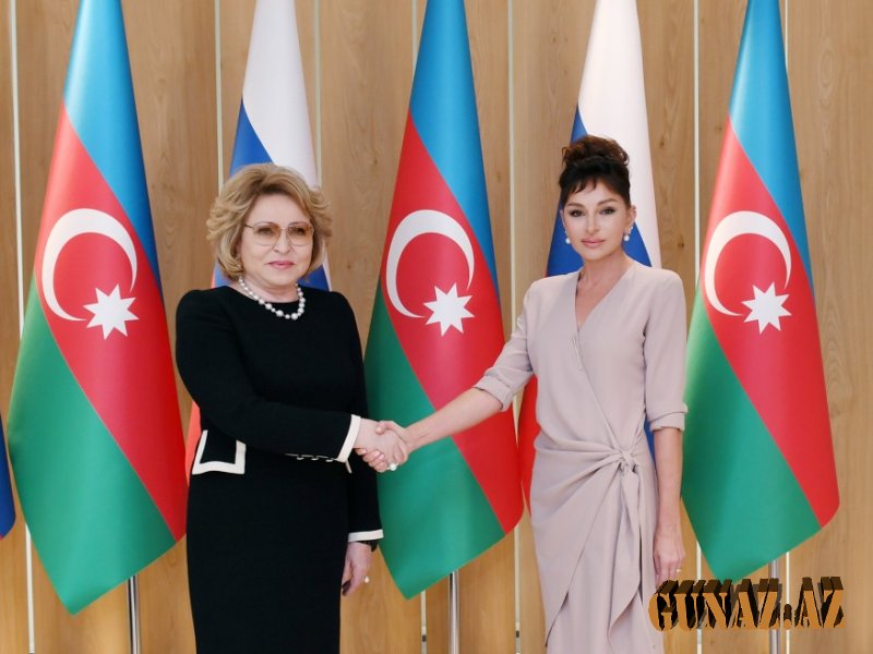 Birinci vitse-prezident Mehriban Əliyeva Valentina Matviyenko ilə görüşüb