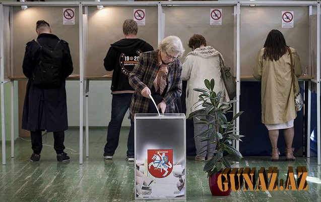 Litvada prezident seçkilərində seçicilərin 56,46 faizi iştirak edib