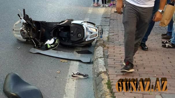 Ərəb turist skuterin altında qalıb yaralandı - Novxanıda