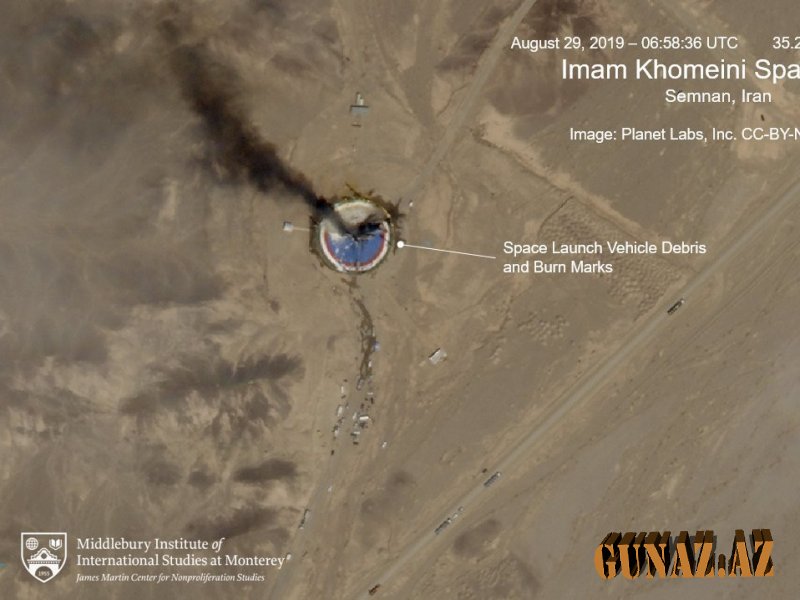 İranın kosmik mərkəzində raket partlayıb - FOTO