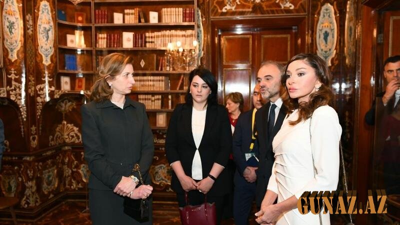 Mehriban Əliyeva İtaliyanın Kuirinale Sarayı ilə tanış oldu