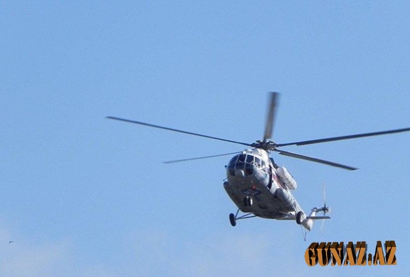 Siyəzəndə güclü yanğın: 2 helikopter cəlb olundu - Video