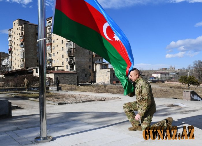 İlham Əliyev Laçında bayrağımızı ucaltdı - VİDEO
