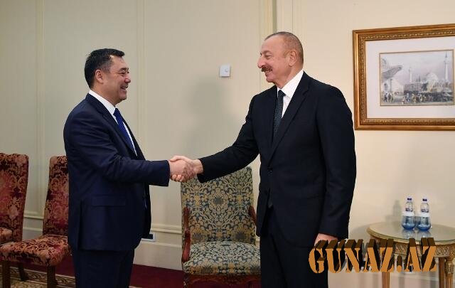 İlham Əliyev Qırğızıstan prezidentini qəbul edib