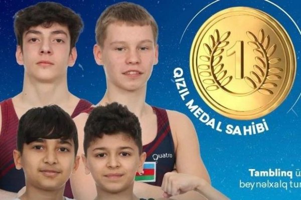 Azərbaycan millisi beynəlxalq turnirdə birinci yeri tutub