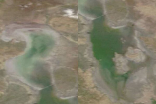 Urmiya gölünün son peyk görüntüsü