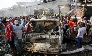 Bağdadda bazarda partlayış nəticəsində 18 nəfər ölüb