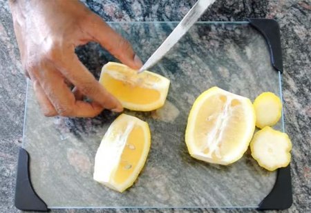Dondurulmuş limon XƏRÇƏNGİN qarşısını alır