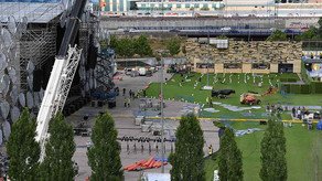 Madriddə festival zamanı akrobat 28 metrdən yıxılaraq ölüb - VİDEO