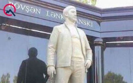 Lənkəranskinin büstü qoyuldu - FOTO