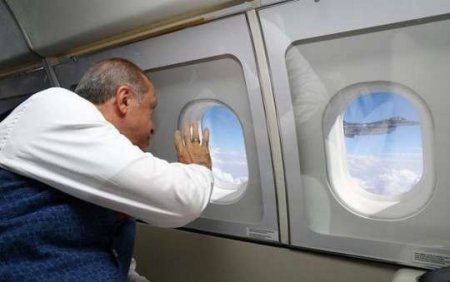 Ərdoğanı qırıcılar müşayiət etdi - FOTOLAR
