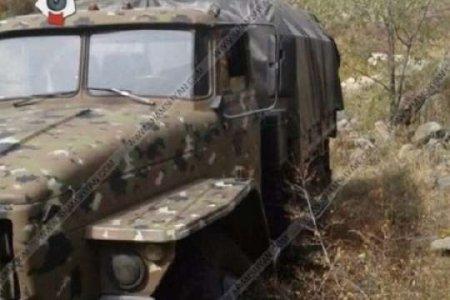 Ermənistan ordusuna məxsus avtomobil qəza törədib, 4 nəfər yaralandı