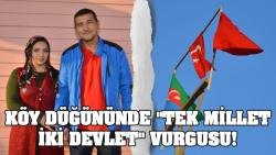 Türk toyunda Azərbaycan və Türkiyə bayraqları yan-yana asıldı - FOTOLAR