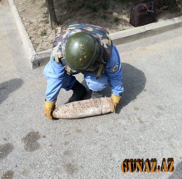 Bakıda polis bölməsinin ərazisində top mərmiləri tapıldı – FOTO