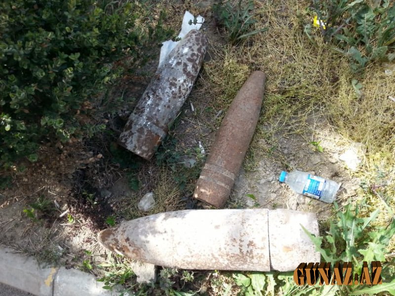 Bakıda polis bölməsinin ərazisində top mərmiləri tapıldı – FOTO
