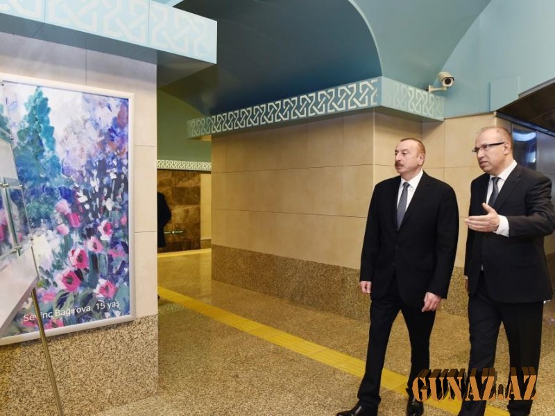 Prezident "Sahil” stansiyasının açılışında - FOTO
