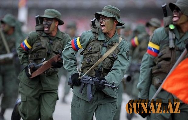 Venesuela ordusu yüksək döyüş hazırlığı vəziyyətinə gətirildi