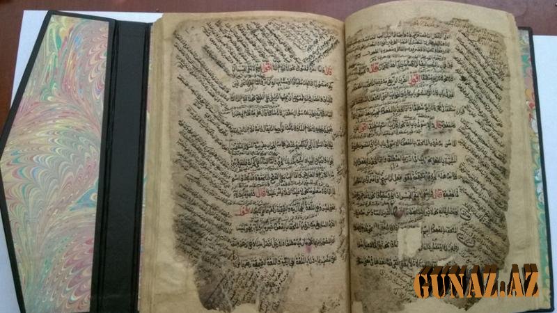Nadir şahın hədiyyə etdiyi Quran kitabı aşkar edildi