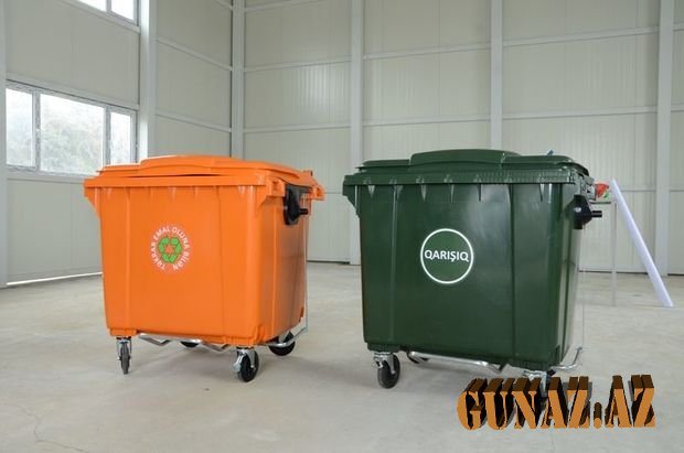 Bakıya yeni zibil qutuları gətirilib