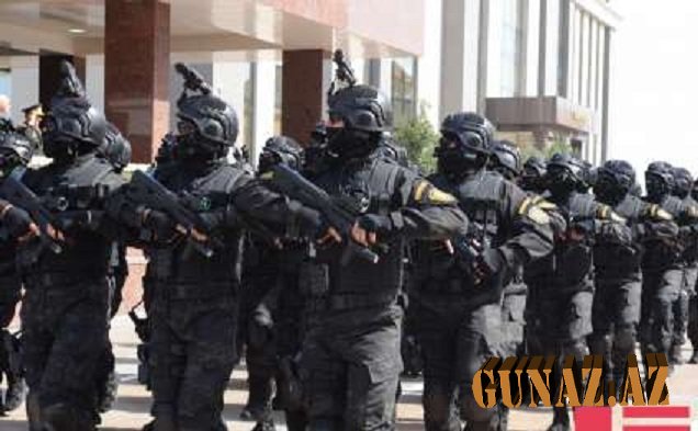 Azərbaycan polisi gücünü göstərdi - VİDEO